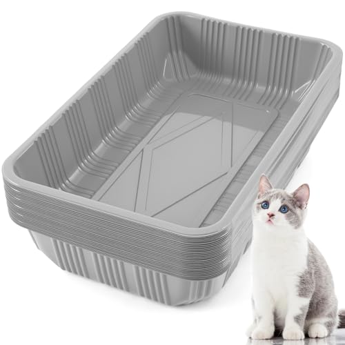 Tessco for you Einweg-Katzentoiletten aus Kunststoff für Katzen, Einweg-Katzentoilette für kleine Haustiere, Kätzchen, Reisen, 41,9 x 26,7 x 8,6 cm, Grau, 30 Stück Tessco for you Einweg-Katzentoiletten aus Kunststoff für Katzen, Einweg-Katzentoilette für kleine Haustiere, Kätzchen, Reisen, 41,9 x 26,7 x 8,6 cm, Grau, 30 Stück von Tessco for you