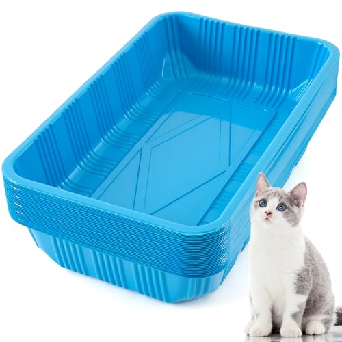 Tessco for you Einweg-Katzentoiletten aus Kunststoff für Katzen, Einweg-Katzentoilette für kleine Haustiere, Kätzchen, Reisen, 42 x 26 x 8,6 cm, Blau, 30 Stück Tessco for you Einweg-Katzentoiletten aus Kunststoff für Katzen, Einweg-Katzentoilette für kleine Haustiere, Kätzchen, Reisen, 42 x 26 x 8,6 cm, Blau, 30 Stück von Tessco for you