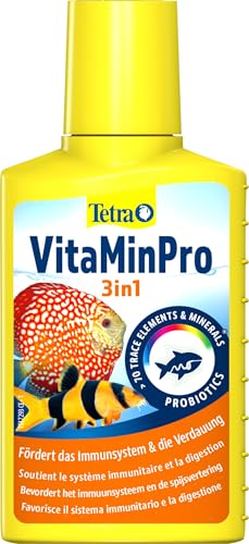 Tetra VitaMinPro 3in1 – Probiotisches Wasserpflegemittel zur Verbesserung der Lebensbedingungen Aller Aquarienbewohner, 100 ml Flasche Tetra VitaMinPro 3in1 – Probiotisches Wasserpflegemittel zur Verbesserung der Lebensbedingungen Aller Aquarienbewohner, 100 ml Flasche von Tetra GmbH