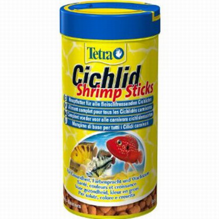 250 ml Tetra Cichlid Shrimp Sticks - fördert Wohlbefinden, natürliche Farbenpracht und Wachstum von Tetra