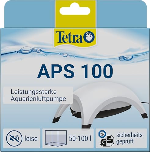 Tetra APS 100 Aquarium Luftpumpe - leise Membran-Pumpe für Aquarien von 50-100 L, weiß von Tetra