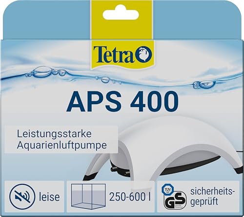 Tetra APS 400 Aquarium Luftpumpe - leise Membran-Pumpe für Aquarien von 250-600 L, weiß von Tetra