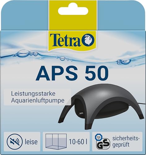 Tetra APS 50 Aquarium Luftpumpe - leise Membran-Pumpe für Aquarien von 10-60 L, schwarz von Tetra