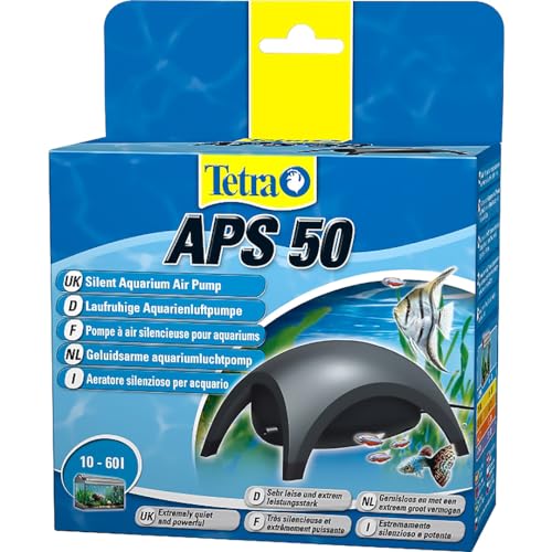 Tetra APS 50 Aquarium Luftpumpe - leise Membran-Pumpe für Aquarien von 10-60 L, schwarz von Tetra