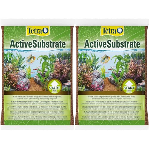 Tetra ActiveSubstrate - natürlicher Bodengrund aus wasserneutralen Tonmineralien für das Aquarium, Alternative zu Aquarienkies, 3 L Beutel (Packung mit 2) von Tetra
