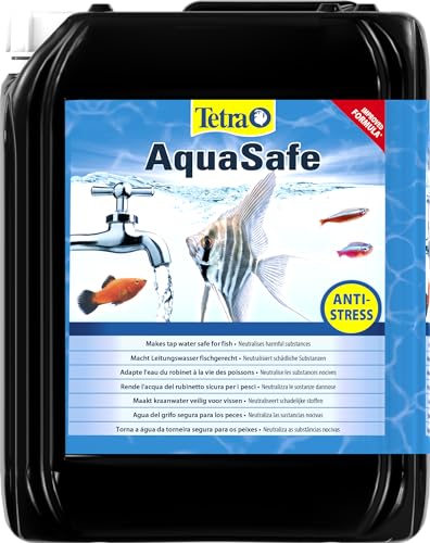 Tetra AquaSafe, Qualitäts-Wasseraufbereiter für fischgerechtes und naturnahes Aquariumwasser, 5 Liter Flasche von Tetra