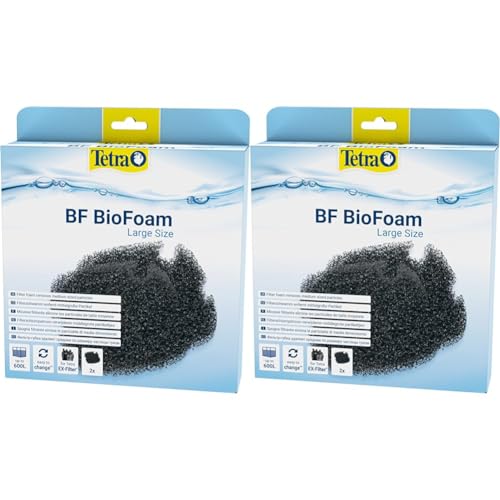 Tetra BF BioFoam Large - Biologischer Filterschwamm für die Tetra Aquarium Außenfilter EX 1200 Plus und 1500 Plus (Packung mit 2) von Tetra