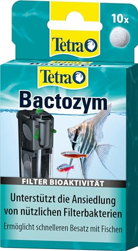 Tetra Bactozym - für schnelle Bioaktivität in Filter und Aquarium, vereinfacht das Einfahren von neuen Becken, fördert Abbau organischer Verunreinigungen, 10 Tabletten von Tetra