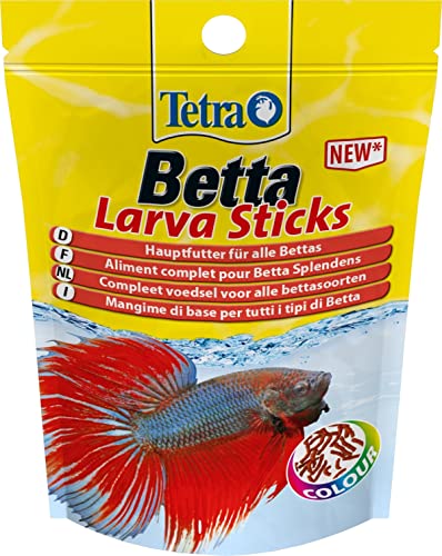 Tetra Betta Larva Sticks - Fischfutter in Form von Futtersticks für Kampffische und andere Labyrinthfische, 5 g Tetra Betta Larva Sticks - Fischfutter in Form von Futtersticks für Kampffische und andere Labyrinthfische, 5 g von Tetra