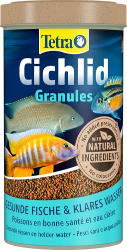 Tetra Cichlid Granules - Hauptfutter Mix mit 2 verschiedenen Granulaten für mittelgroße Cichliden, 500 ml Dose Tetra Cichlid Granules - Hauptfutter Mix mit 2 verschiedenen Granulaten für mittelgroße Cichliden, 500 ml Dose von Tetra
