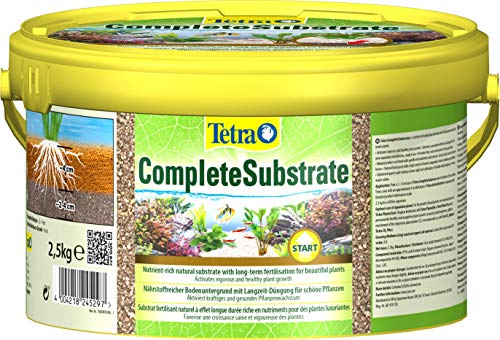 Tetra Complete Substrate - nährstoffreicher Bodengrund mit Langzeit-Dünger für gesunde Pflanzen, zur Neueinrichtung des Aquariums (Substratschicht unter dem Kies), 2,5 kg Eimer von Tetra