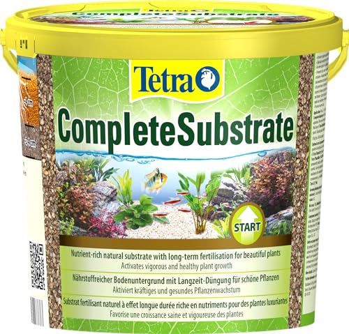 Tetra Complete Substrate - nährstoffreicher Bodengrund mit Langzeit-Dünger für gesunde Pflanzen, zur Neueinrichtung des Aquariums (Substratschicht unter dem Kies), 10 kg Eimer von Tetra