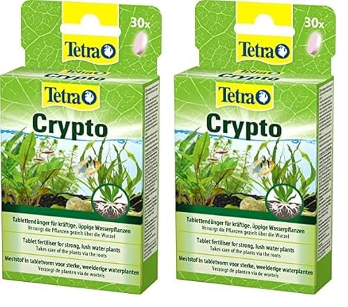 Tetra Crypto Düngetabletten - für üppige und gesunde Wurzelbildung der Wasserpflanzen im Aquarium, 30 Tabletten (Packung mit 2) von Tetra