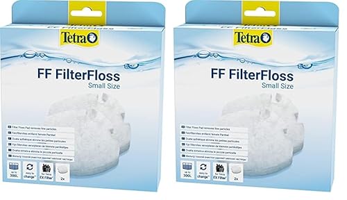 Tetra FF FilterFloss Small - Feinfiltervlies Aquarium Außenfilter EX 400 Plus bis 1000 Plus (Packung mit 2) von Tetra