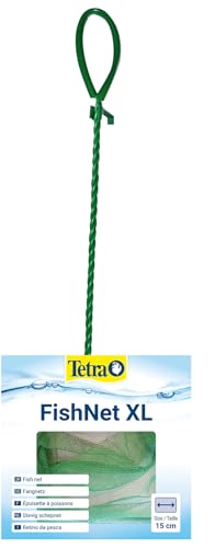 Tetra FN Fish-Net Größe XL - hochwertiges Fangnetz aus reißfestem Nylon, der Kescher ermöglicht das leichte und schonende Fangen von Fischen aus dem Aquarium, Netzgröße 15 cm von Tetra