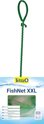 Tetra FN Fish-Net Größe XXL- hochwertiges Fangnetz aus reißfestem Nylon, der Kescher ermöglicht das leichte und schonende Fangen von Fischen aus dem Aquarium, Netzgröße 20 cm von Tetra