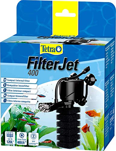 Tetra FilterJet 400 - leistungsstarker Aquarium Innenfilter mit Sauerstoffanreicherung, Aquarium Filter für Aquarien bis 120L von Tetra