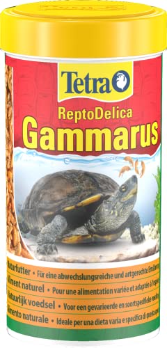 Tetra ReptoDelica Gammarus Schildkröten-Futter - Naturfutter aus ganzen Bachflohkrebsen, 250 ml Dose von Tetra