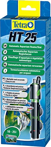 Tetra HT25 Heizer für 10-25 L Aquarien - leistungsstarker Aquarienheizer zur Abdeckung unterschiedlicher Leistungsstufen mit Temperatureinstellknopf von Tetra