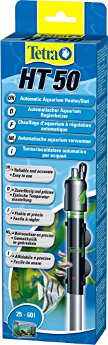 Tetra HT50 Heizer für 25-60 L Aquarien - leistungsstarker Aquarienheizer zur Abdeckung unterschiedlicher Leistungsstufen mit Temperatureinstellknopf von Tetra