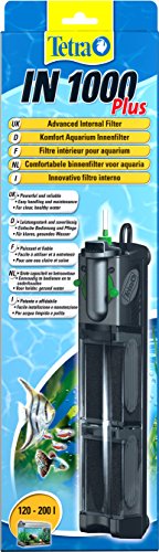Tetra IN 1000 plus Aquarium Innenfilter - Filter für klares und gesundes Wasser, mechanische, biologische und chemische Filterung, geeignet für Aquarien mit 120 - 200 Liter von Tetra