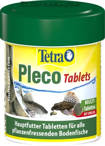 Tetra Pleco Tablets – Nährstoffreiches Fischfutter für alle pflanzenfressenden Bodenfische (z.B. Welse), 120 Tabletten von Tetra