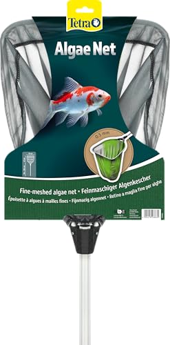 Tetra Pond Algae Net feinmaschiger Algenkescher, Teich-Kescher mit Teleskopstiel für die Entfernung von Verschmutzungen im Gartenteich von Tetra