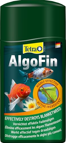 Tetra Pond AlgoFin Teich Algenvernichter - wirkt effektiv bei Fadenalgen, Schwebealgen und Schmieralgen im Gartenteich, 1 L von Tetra