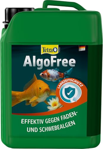 Tetra Pond AlgoFree Schwebealgen- und Fadenalgenvernichter, bekämpft langfristig grünes Wasser im Gartenteich, 3 L von Tetra