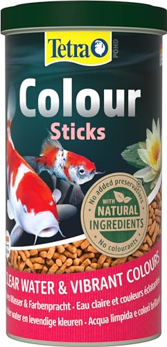 Tetra Pond Colour Sticks - Fischfutter für Teichfische, für natürliche Farbenpracht und klares Wasser im Teich, 1 L Dose Tetra Pond Colour Sticks - Fischfutter für Teichfische, für natürliche Farbenpracht und klares Wasser im Teich, 1 L Dose von Tetra