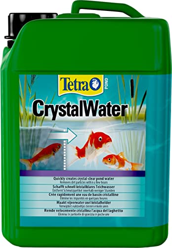 Tetra Pond CrystalWater - Wasserklärer gegen Trübungen für kristallklares Wasser im Gartenteich, 3 Liter Flasche von Tetra