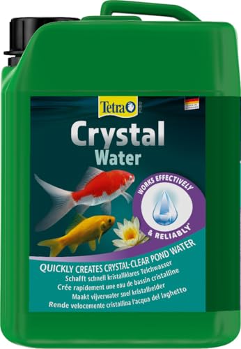 Tetra Pond CrystalWater - Wasserklärer gegen Trübungen für kristallklares Wasser im Gartenteich, 3 Liter Flasche von Tetra