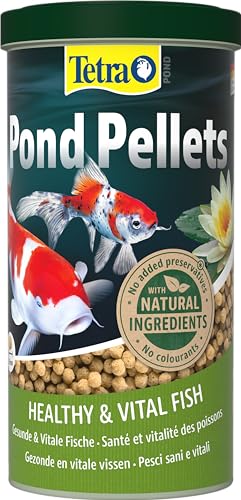 Tetra Pond Pellets - Fischfutter für alle Teichfische, unterstützt gesunde Fische und klares Wasser im Teich, 1 L Dose Tetra Pond Pellets - Fischfutter für alle Teichfische, unterstützt gesunde Fische und klares Wasser im Teich, 1 L Dose von Tetra