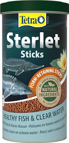 Tetra Pond Sterlet Sticks - Fischfutter für im Teich lebende Sterlets und Störe, berücksichtigen das natürliche Fressverhalten, 1 L Dose von Tetra