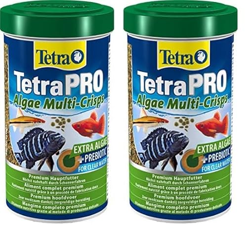 Tetra Pro Algae Multi-Crisps - Premium Fischfutter mit Algenkonzentrat für erhöhte Widerstandskraft, 500 ml (Packung mit 2) von Tetra