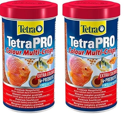 Tetra Pro Colour Multi-Crisps - Premium Fischfutter mit Farbkonzentrat für schöne, farbenprächtige Fische, 500 ml (Packung mit 2) von Tetra