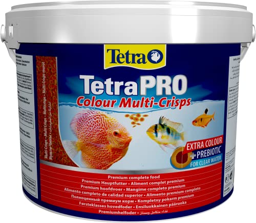 Tetra Pro Colour Multi-Crisps - Premium Fischfutter mit Farbkonzentrat für schöne, farbenprächtige Fische, 10 L Eimer von Tetra