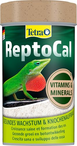 Tetra ReptoCal - Mineralfutter für gesundes Knochenwachstum in Pulverform für alle Reptilien, 100 ml Dose von Tetra
