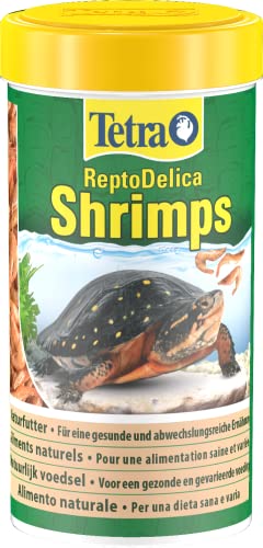Tetra ReptoDelica Shrimps Schildkröten-Futter - Naturfutter aus ganzen Shrimps, 250 ml Dose von Tetra