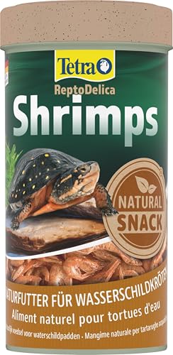 Tetra ReptoDelica Shrimps Schildkröten-Futter - Naturfutter aus ganzen Shrimps, 250 ml Dose von Tetra