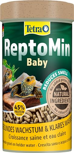 Tetra ReptoMin Baby Schildkröten-Futter - Futtersticks speziell für sehr junge Wasserschildkröten, 250 ml Dose von Tetra
