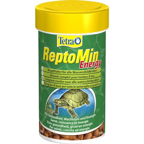 Tetra ReptoMin Energy Schildkröten-Futter - ausgewogenes, nährstoffreiches Premiumfutter mit Krill und Garnelen, 100 ml Dose von Tetra