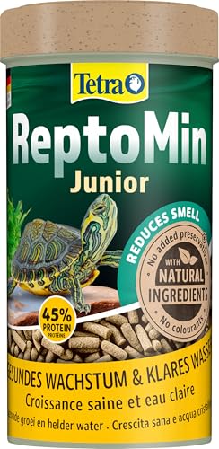 Tetra ReptoMin Junior Schildkröten-Futter - Futtersticks speziell für heranwachsende Wasserschildkröten, 250 ml Dose von Tetra