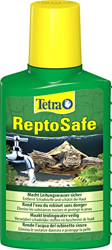 Tetra ReptoSafe Wasseraufbereiter - bereitet Leitungswasser sicher für Wasserschildkröten auf, ideal bei Neueinrichtung eines Aqua-Terrariums und bei Wasserwechsel, 100 ml Flasche von Tetra
