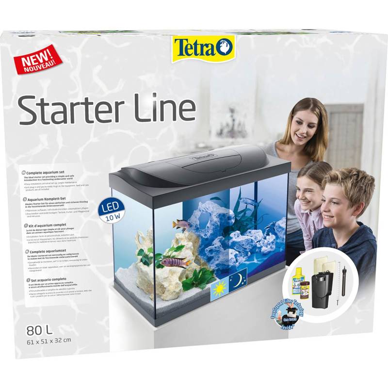 Tetra Starter Line LED Aquarium 80L schwarz von Tetra