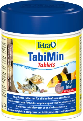 Tetra Tablets TabiMin - Tabletten Fischfutter für alle Bodenfische, z.B. Welse, Schmerlen oder bodengründelnde Barben, 275 Tabletten Dose von Tetra