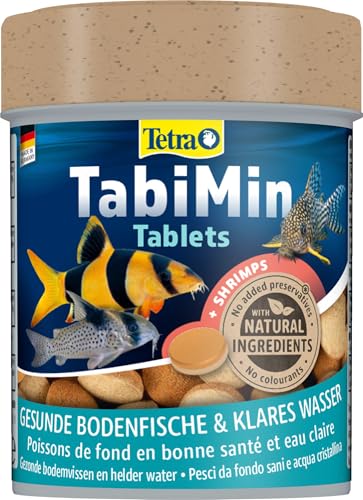 Tetra Tablets TabiMin - Tabletten Fischfutter für alle Bodenfische, z.B. Welse, Schmerlen oder bodengründelnde Barben, 275 Tabletten Dose von Tetra