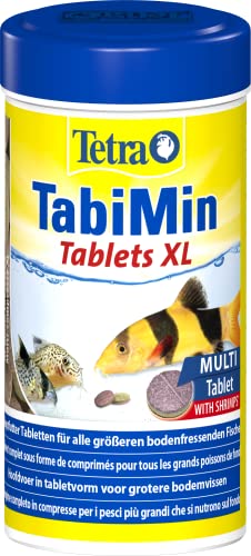 Tetra Tablets TabiMin XL - Tabletten Fischfutter für alle größeren Bodenfische, insbesondere für Bodenfische mit größerem, unterständigem Maul, 133 Tabletten Dose von Tetra