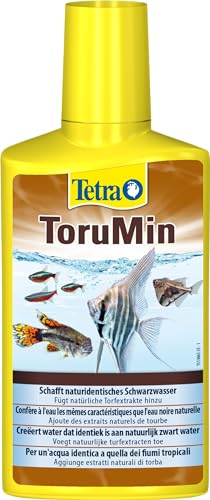 Tetra ToruMin für naturidentisches Schwarzwasser - fügt natürliche Torfextrakte hinzu, geeignet für Süßwasser-Aquarien, 250 ml Flasche von Tetra