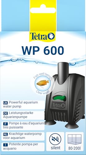 Tetra WP 600 Wasserpumpe für Aquarien - Leistungsstarke Aquarienpumpe, mit Durchlfussregulierung, für eine optimale Wasserzirkulation und klares Wasser, 80 - 200 Liter von Tetra